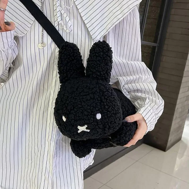 Doll Fashion Shoulder Bag Female Winter Kawaii Plush Miffyyed Rabbit Cartoon Messenger Bag Versatile In Autumn and Winter