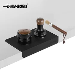 MHW-3BOMBER Adjustable Depth Gravity Adaptive Coffee Distributor 58.35MM 30lbs Espresso Tamper with Tamping Mat & Brush Set 4pcs