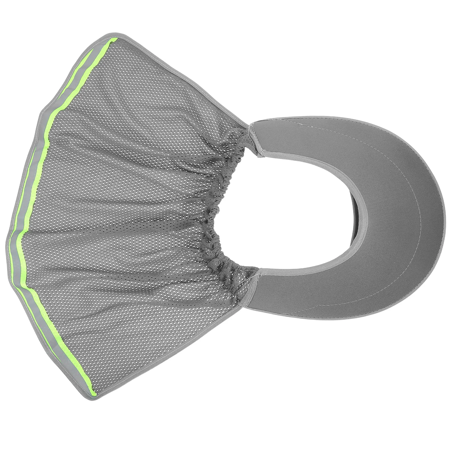 

Sunproof Hat Visor For Safety With Reflective Strips Lightweight Uv Protection Mesh Neck Shade Hard Hat Accessories High