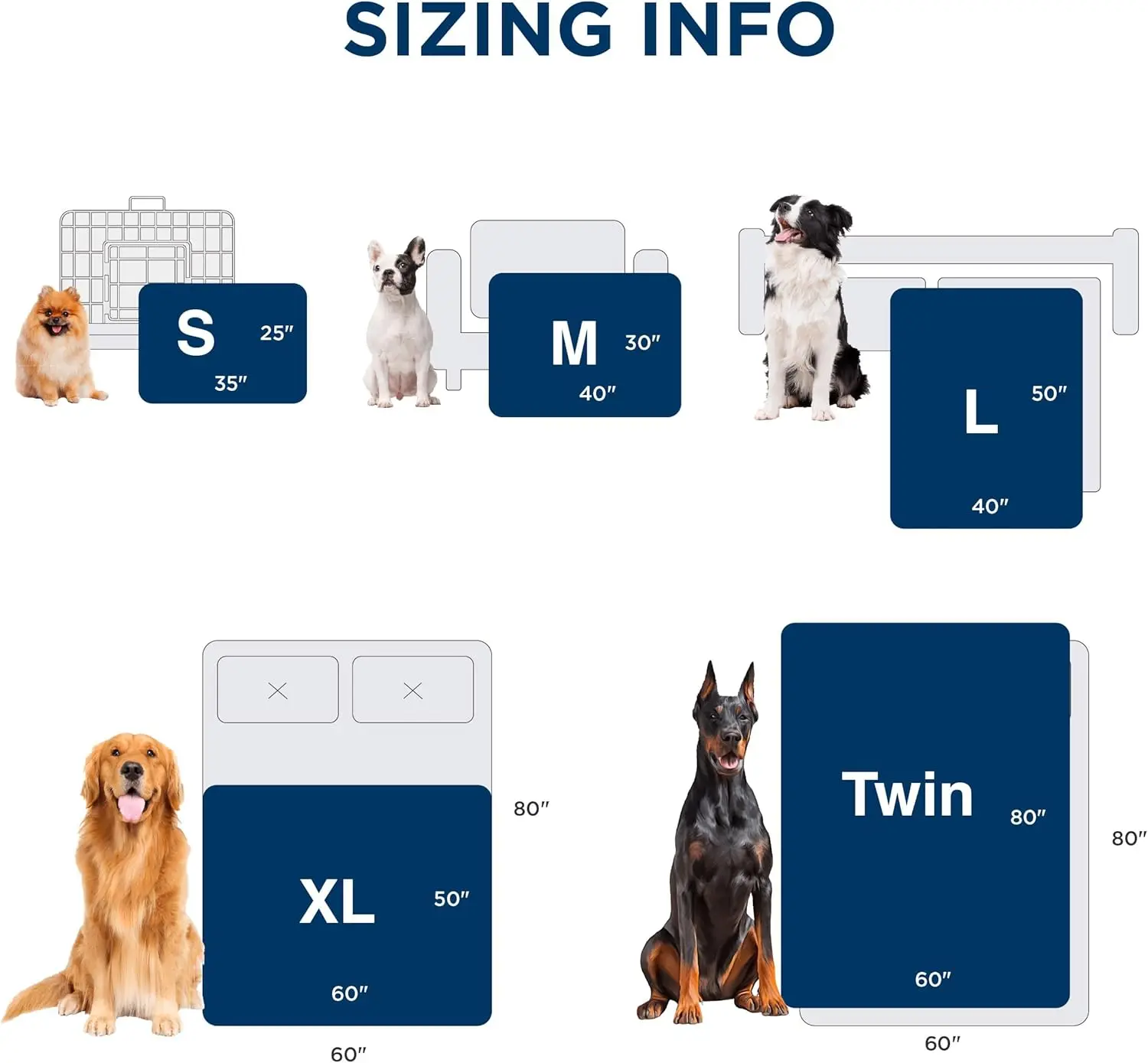 Waterproof Pet Blanket for Large Dogs, Reversible Faux Fur Furniture Protector, Washable 60x80 Cream