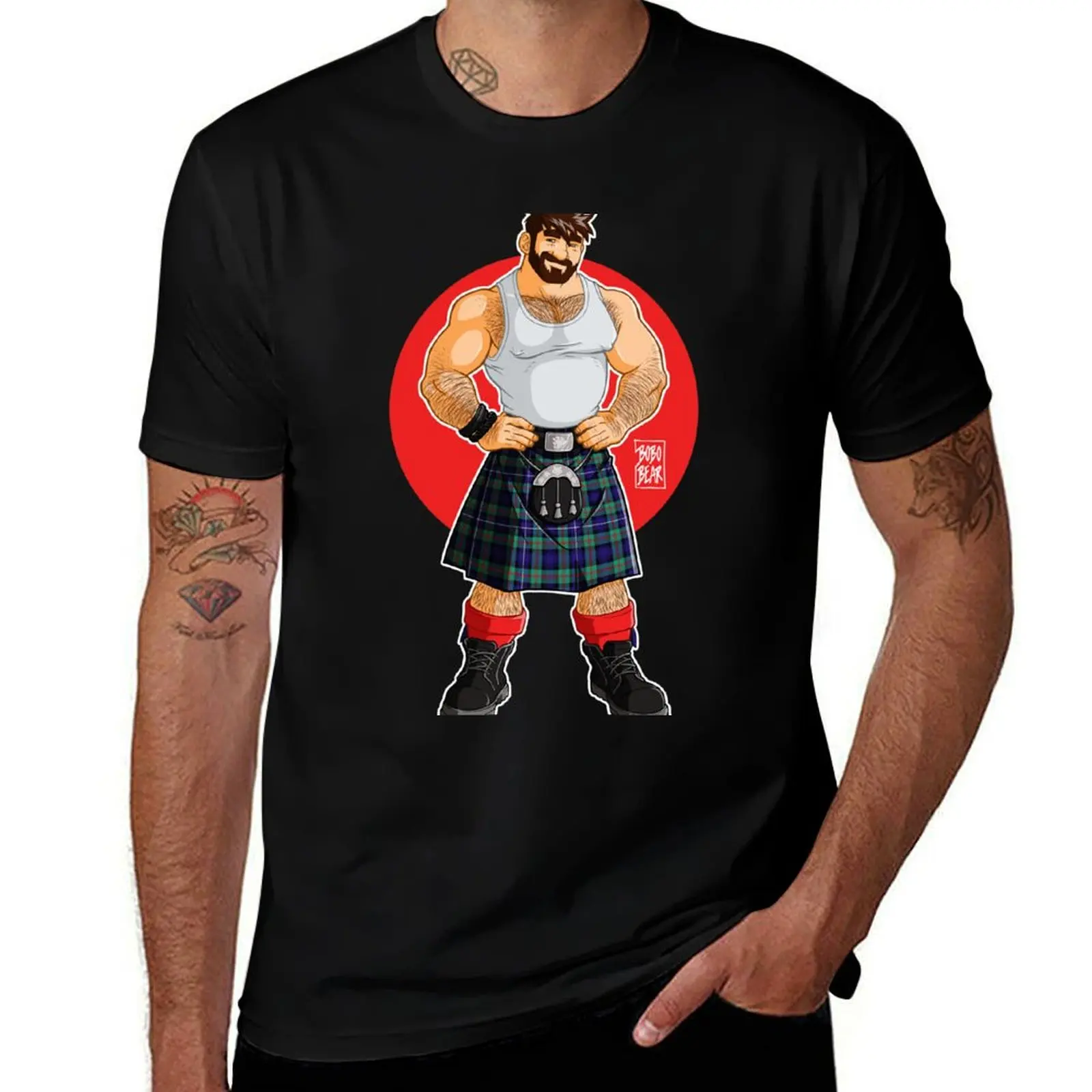 

ADAM LIKES KILTS T-Shirt Holiday Simple Tee Shirt