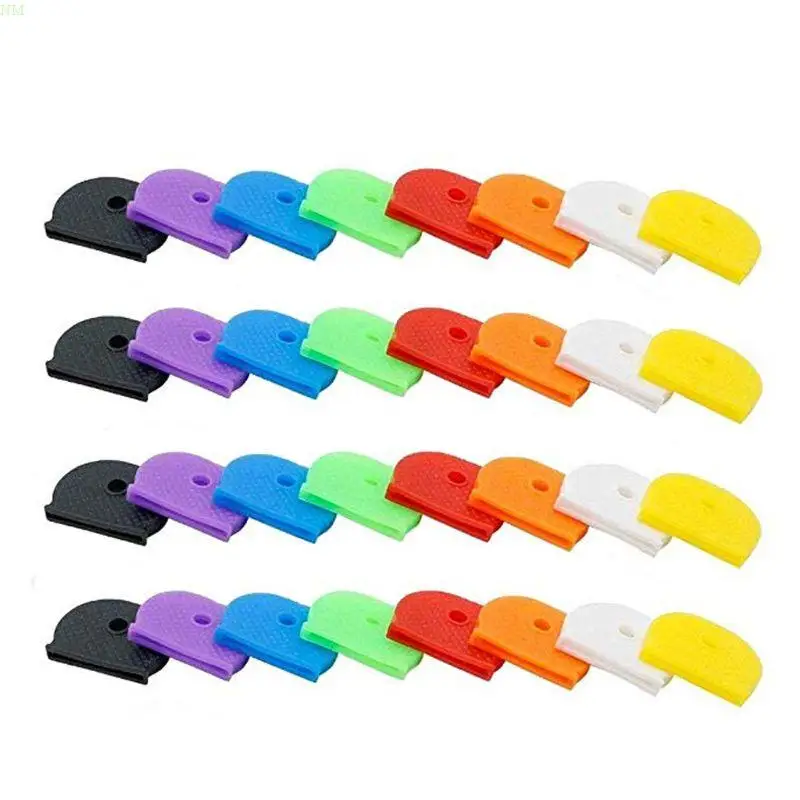 32 Pcs for Key Caps Practical for Key Covers Tags Label Silicone Coding Color for Key Identifier Cover Fit Mos