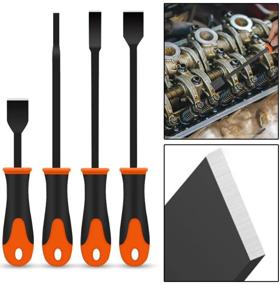 

1/4Pcs Automotive Gasket Scraper With Blade Caulking Angle Heavy Duty Glue Remover Beauty Crack Trowel Tool