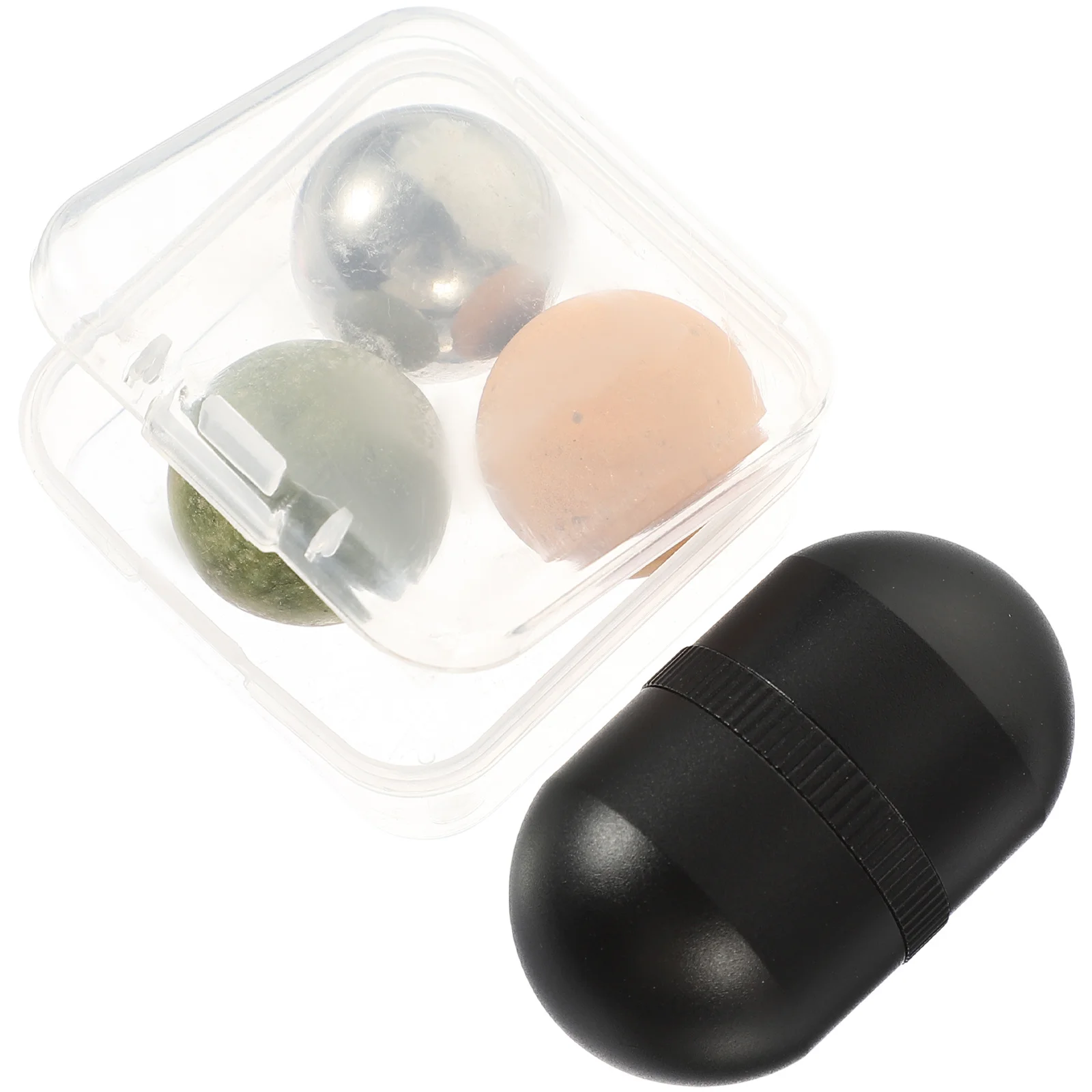 ชุดลูกกลิ้งหยก 1 ชุด สำหรับนวดหน้า รอบดวงตา ลำคอ เครื่องมือนวดหน้าเพื่อกระชับผิว ลดริ้วรอย นวดเย็นด้วยหยก เพื่อความงามบนใบหน้า