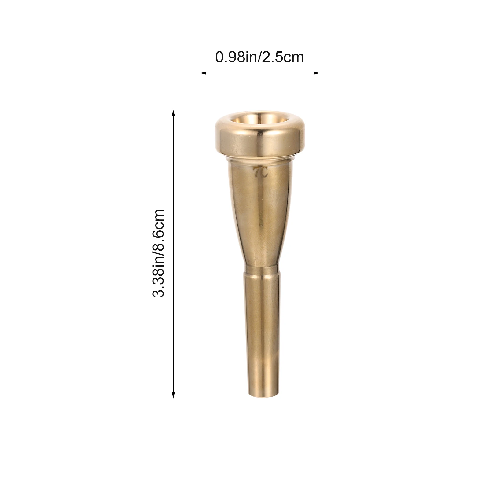 

Professional Trumpet Mouth Saxophone Mouthpiece Small Golden Advanced Silver Plating