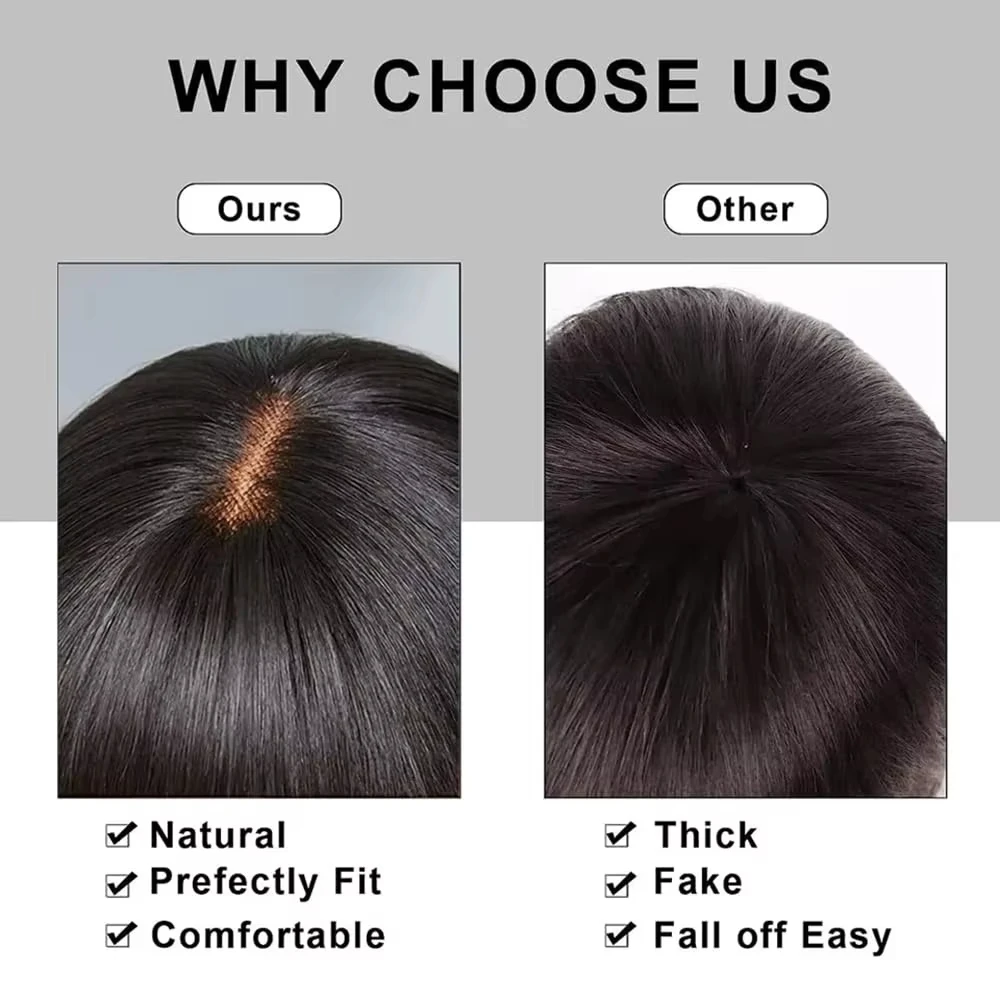 2X1 Парики с закрытием шнурка Человеческие волосы Предварительно выщипанные Прямые парики из натуральных волос Парики с кружевной передней частью Боб для женщин 180% Плотность Натуральный черный