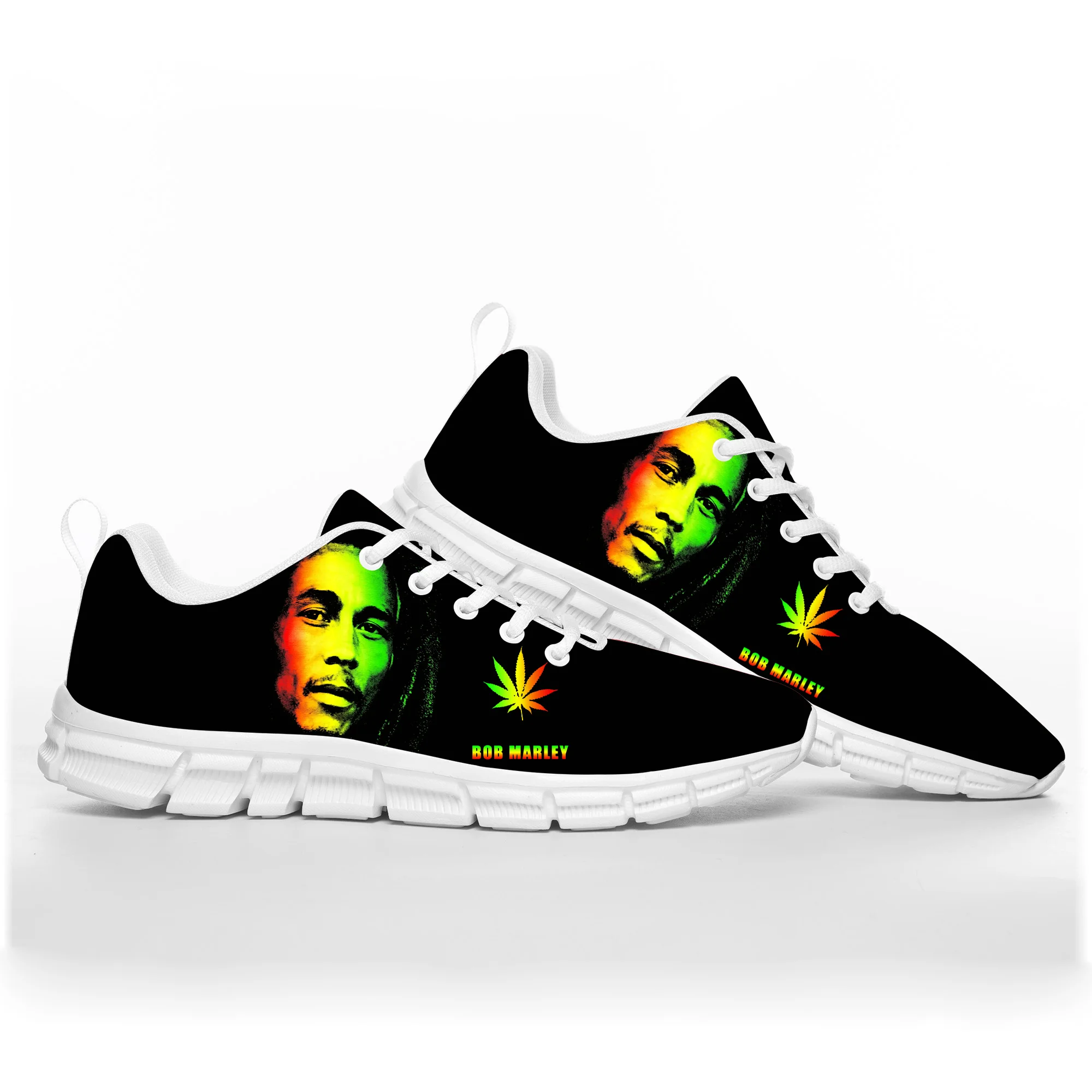 

Bob Marley Reggae Rasta Music Singer Sports Shoes Mens Womens Teenager Sneakers Casual Custom Couple High Quality Couple Shoes