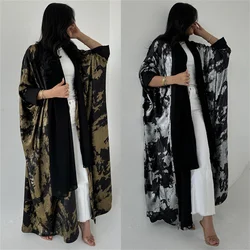 2024 New Open Modest Kimono Ramadan Eid Muslim Abaya Dubai Luxury Dresses For Women Caftan Marocain Arabe Robe Femme Musulmane