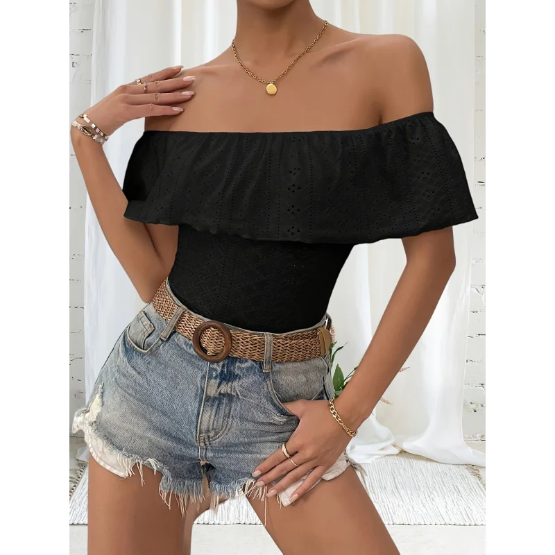European and American Spring, Summer, and Autumn Solid Color Casual Tight-Fitting 3pcs Top Set