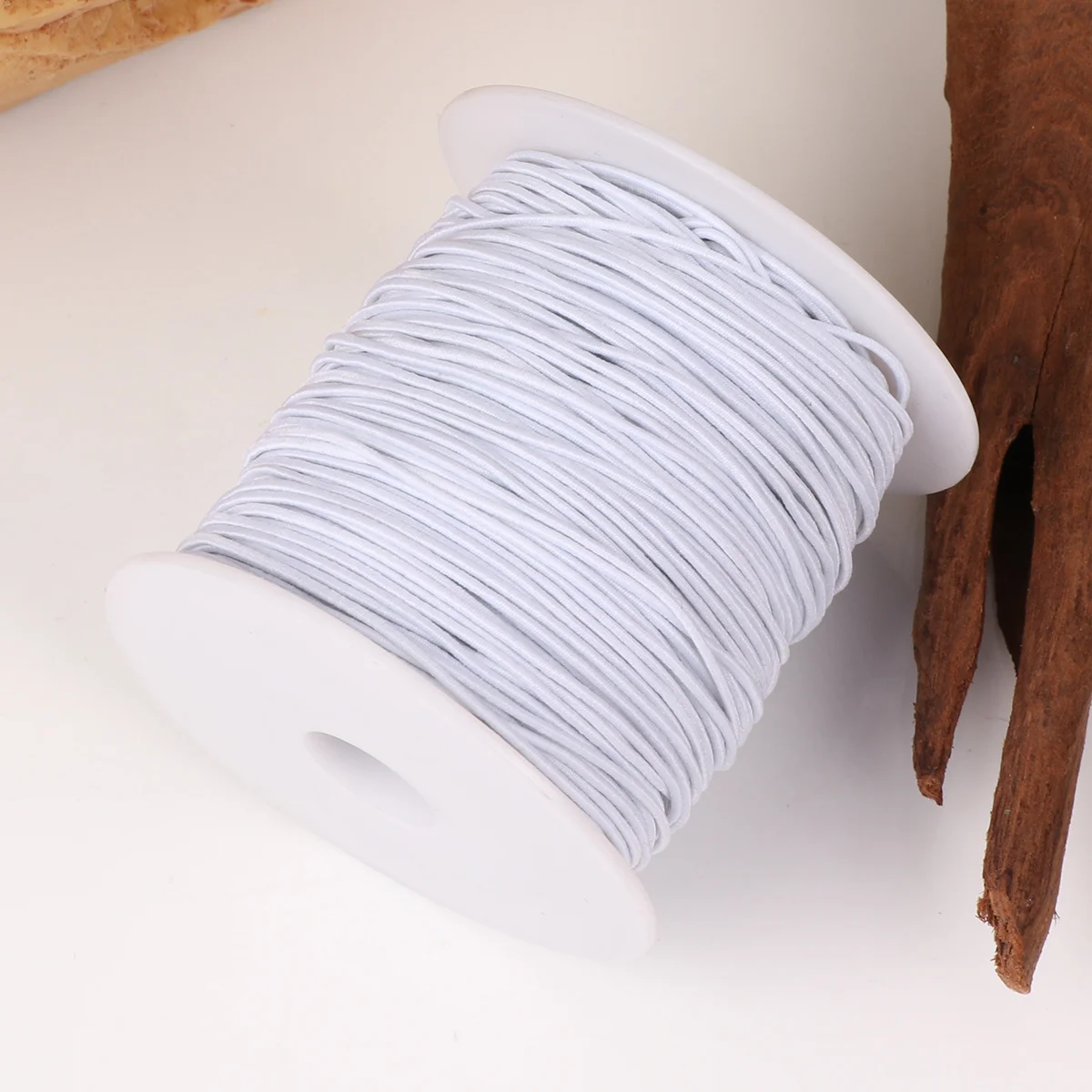 

100 м белой эластичной нити для изготовления ювелирных изделий своими руками, браслетов, ожерелий, рукоделия, эластичный шнур, нить для творчества