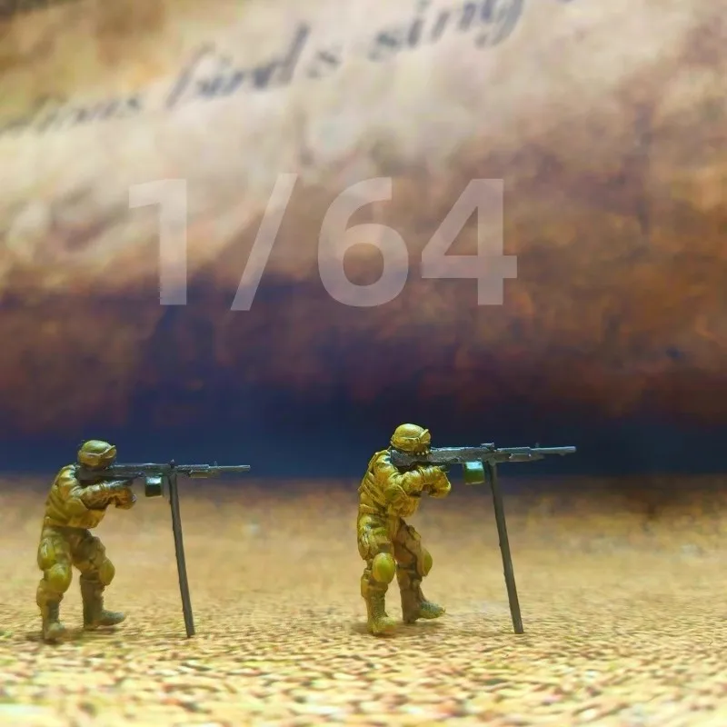 Modèle d'impression 3D en résine, échelle 1:64, 1 pièce, sceaux de la marine américaine, figurine de soldats, accessoire de scène à monter soi-même, ensemble complet d'exposition de Collection