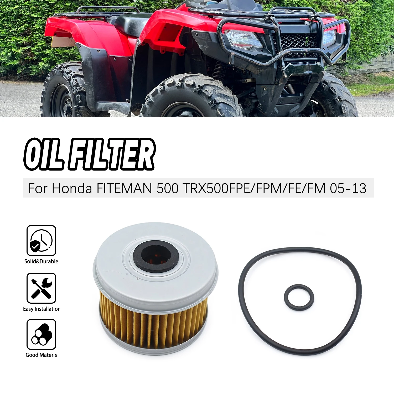 

Motorcycle Oil Filter Cleaner For Honda 500 4X4 ES TRX500FE TRX500FM ES TRX500FPE TRX500FPM 2008-2009 2011-2013