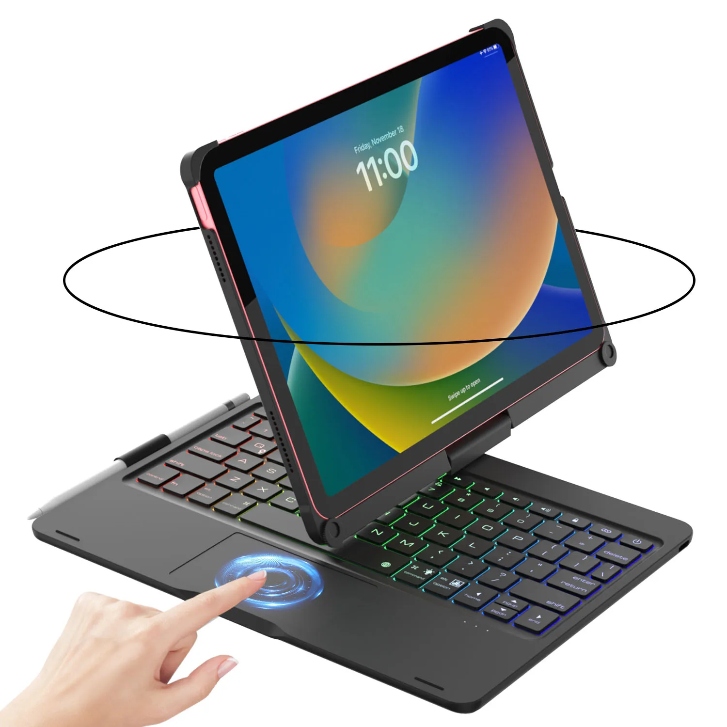 backlit-keyboard-case-with-trackpad-360°-swivel-for-ipad-10th-11th-gen-a16-ipad-air-4th-5th-gen-and-ipad-pro-11-all-model