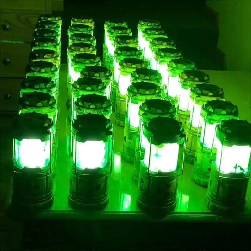 Ręczna Mini Lampa Reaktora Jądrowego Przenośna Lampka Symulacyjna z Przyciskiem Idealna na Kemping Awaryjne Przetrwanie Nowość Prezent na Halloween