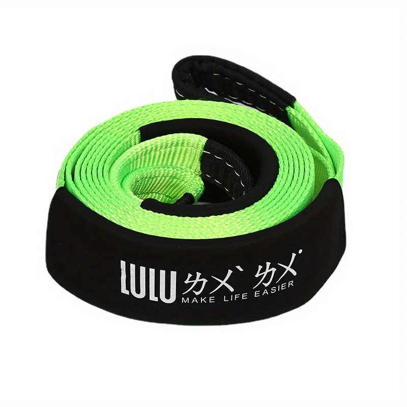 Picture 7: 5M5T Automobile Traction Rope Emergency Rescue Strong Tow Rope Polyester Automobile Trailer Belt Car Towing Hook Steel
