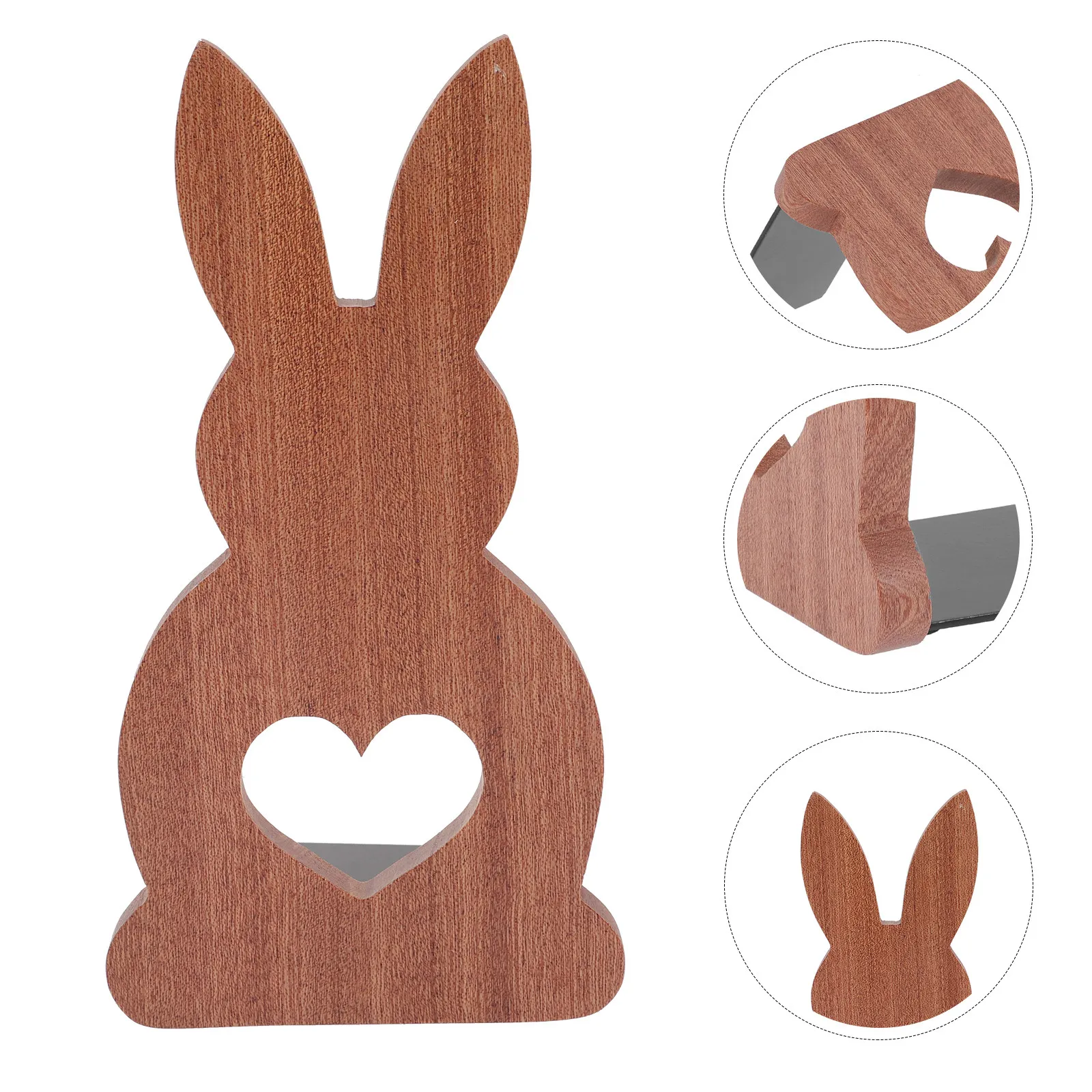 Rabbit Bookends Wooden Animal Shaped Bookend for Desktop Shelf Cabinet Book Support Bookends Decoration Shelf Book Ends Multi