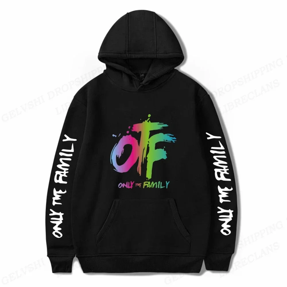 OTF Champion street trend brand Men's handsome streetwear 2024 Spring and Autumn hooded jumper sportswear harajuku