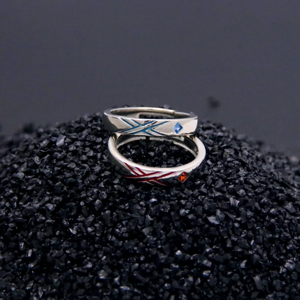 Anime Darling In The Franxx Cosplay Ring HIRO ZERO TWO Adjustable Opening Rings For Couple Love Fashion Jewelry Accessories