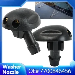 Erick's Wiper 2Pcs Front Windshield Wiper Washer Jet Nozzle For Renault Dacia Megane Scenic MK1 Duster Sandero Logan 7700846456