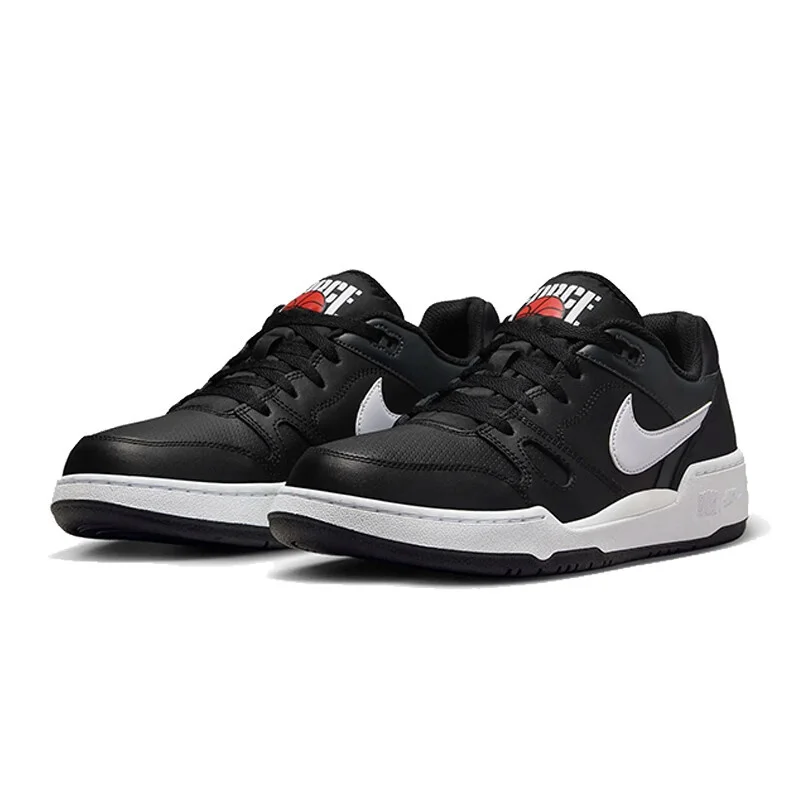 

Nike's New Cushioning and Wear-Resistant High-Quality Leather Everyday Men's Low-Top Skate Shoes Full Force Lo, Lightweight and Comfortable for Going Out, Retro Style Men's Casual Shoes, Classic Black and White Panda Color, Stylish and Versatile for Commu