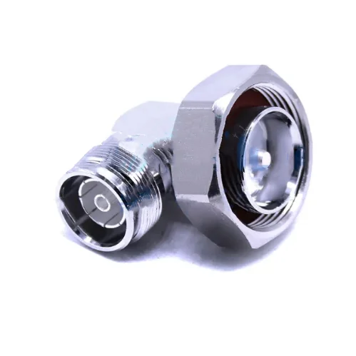 1PC  L29 7/16 DIN Male to 4.3-10 Mini DIN Female Right angle 90 degree Connector Coaxial Adapter