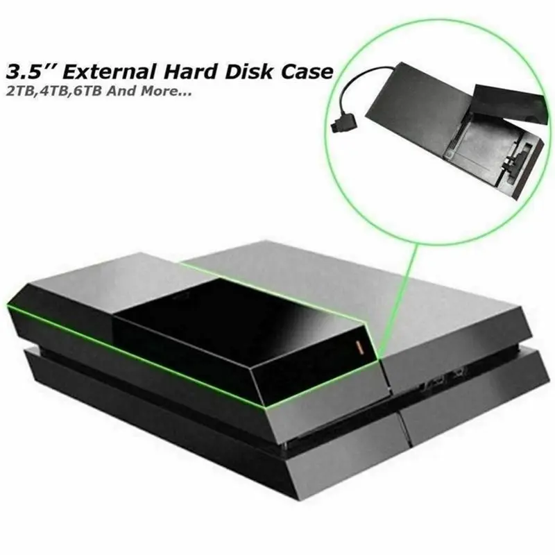 Digital Essentials 2TB Hard Drive External Box High Speed Transmission Data Bank Game Host External Hard Drive HDD Enclosure