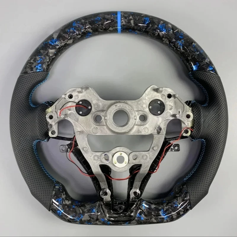 Carbon Fiber LED Steering Wheel for Hyundai N Line Elantra N Genesis Sonata I30N I20N view 5