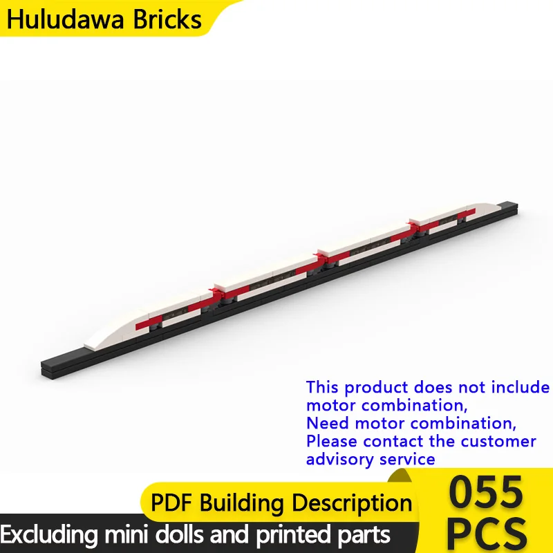 

Модель городской автомобиль MOC, строительные кирпичи, микромасшедший поезд с красной пулей, модульная технология, детские праздничные подарки, сборные игрушки, костюм