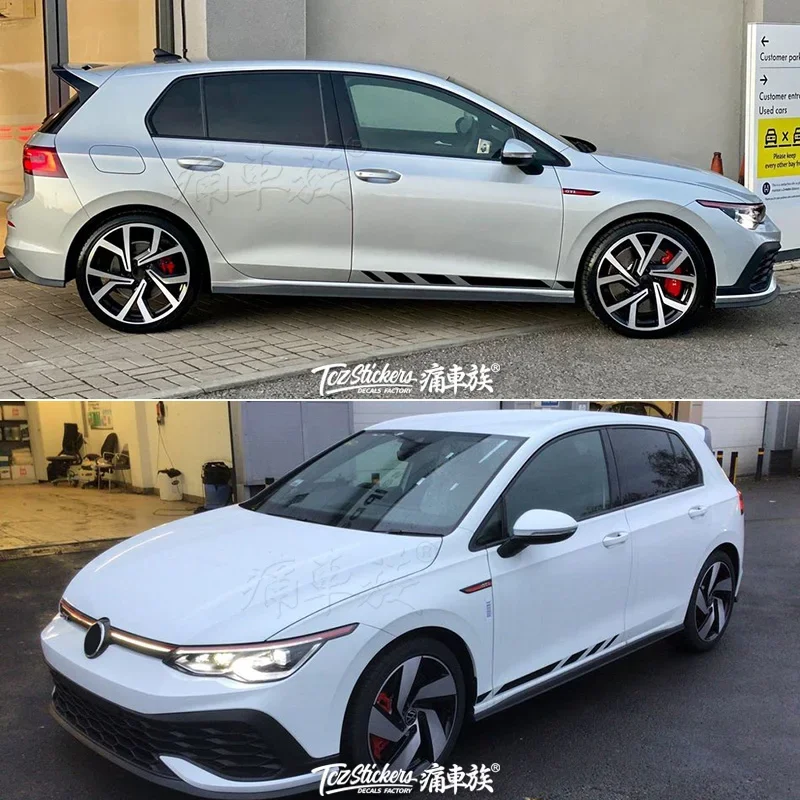 

Виниловые наклейки для автомобиля, наклейка на кузов для Volkswagen Golf 8, GTI, модная наклейка на заказ, аксессуары для пленки
