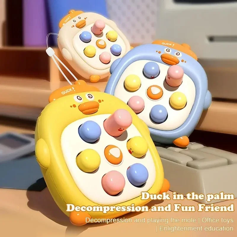 Stress Relief Keychain for Adults  Fun Interactive Mole Whack Game Key Ring Fidget Toy for Anxiety Relief and Office De