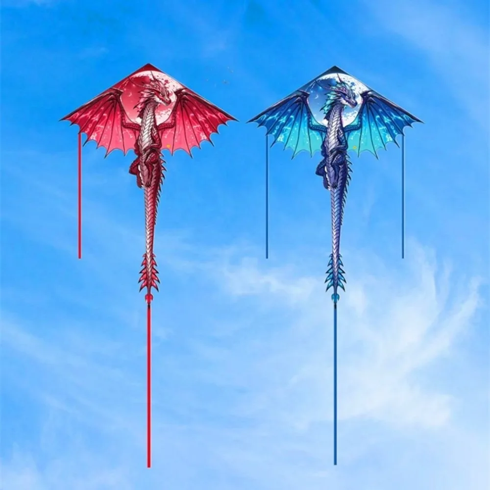Air Snake Blue Dragon Kite Easy to Fly Good Flying Flying Dinosaur Kite with 100 Meter Kite Line Outdoor Flying Family Trips view 2