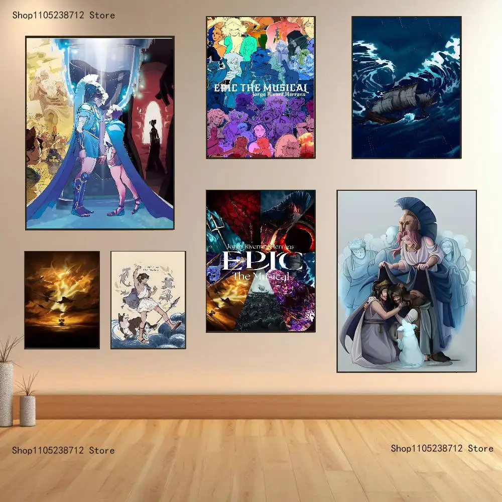 

Music E-Epic The Musical Poster High Quality Dorm Living Room Aesthetic Wall Decoration Painting Stickers Gift