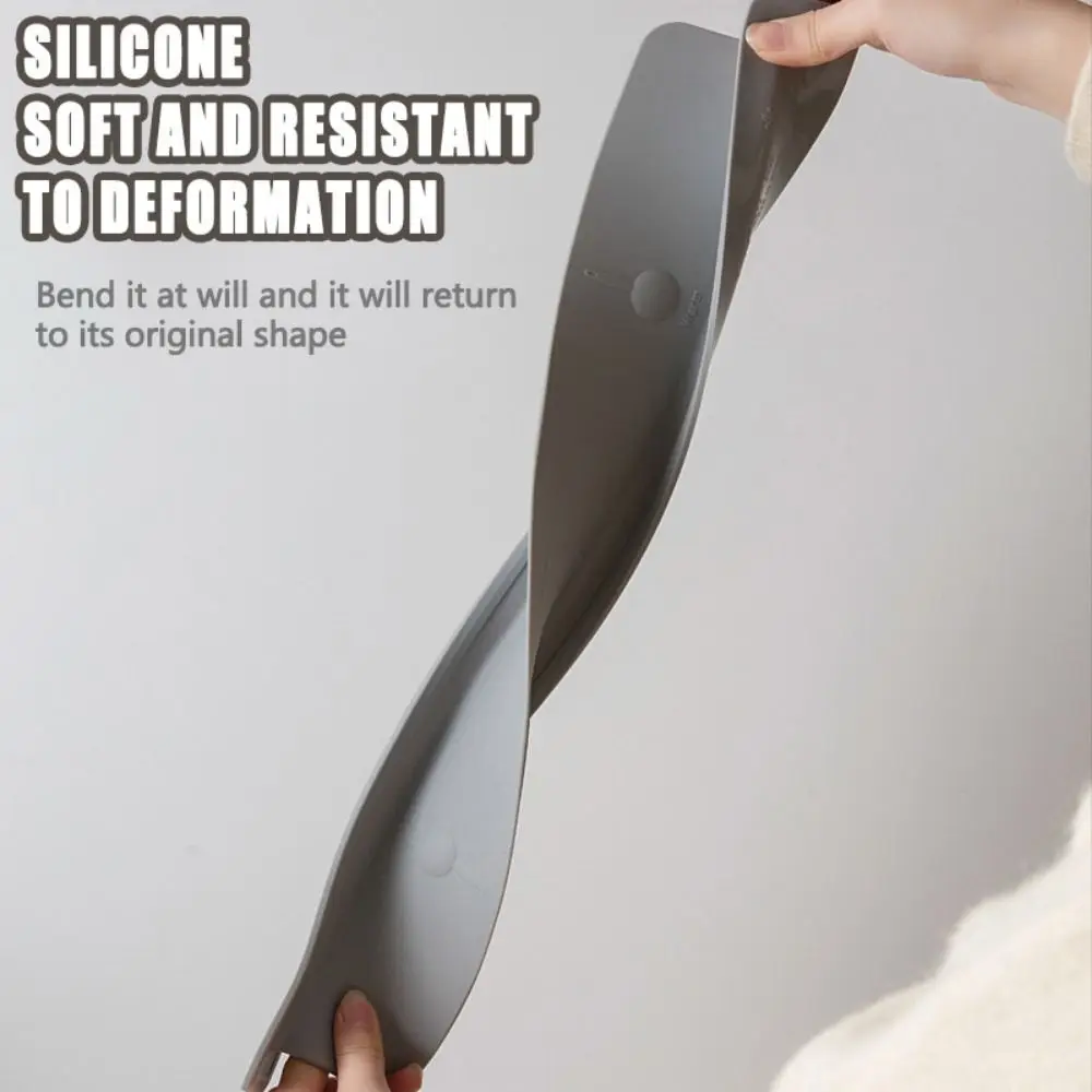 

Soft Silicone Water Baffle Household Suction Cup Base Water Blocking Board Practical Splash Proof Sink Flap Block