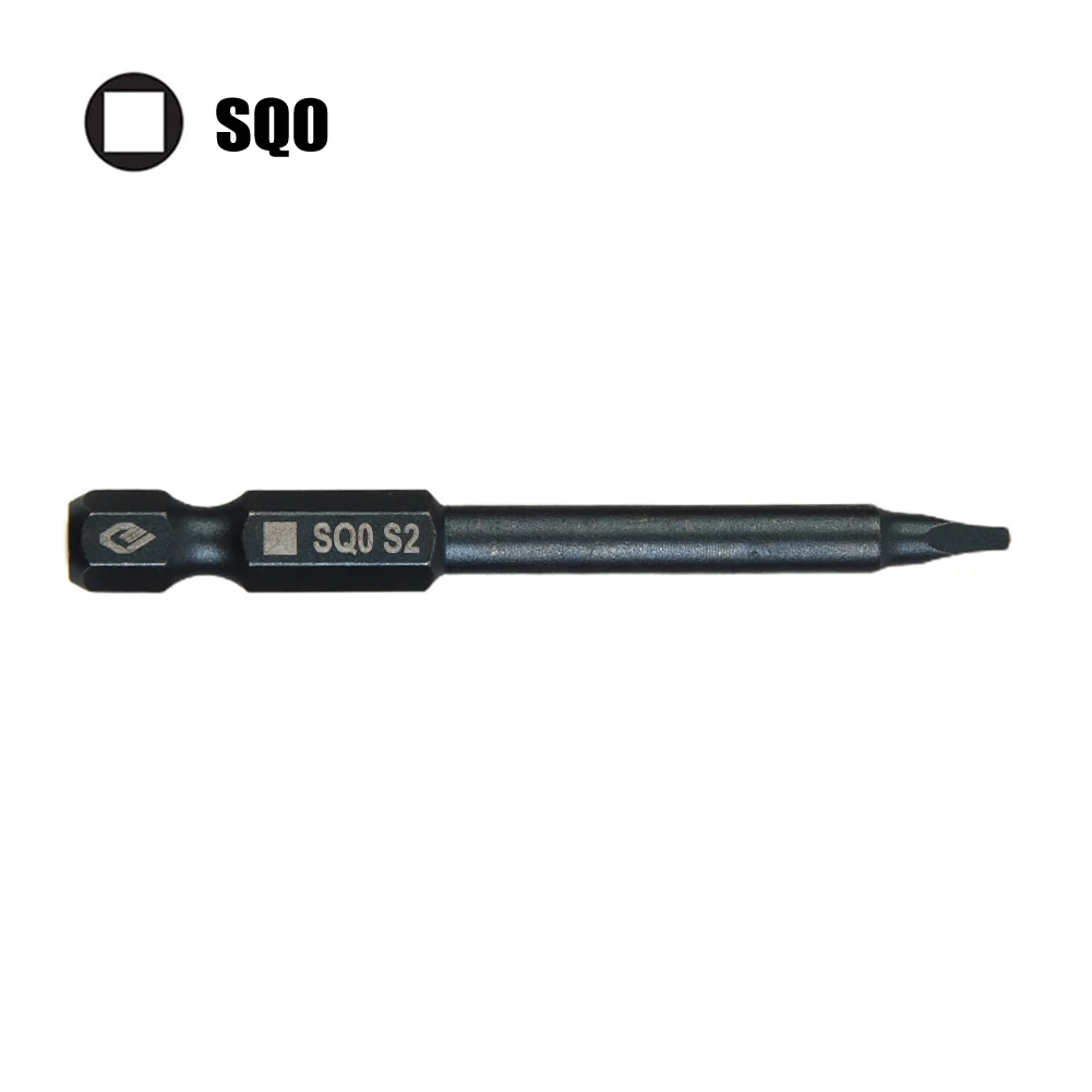 

1pc Square Head Screwdriver Bit 65mm SQ0 SQ1 SQ2 SQ3 1/4Inch Shank For Manual Electric Screwdriver Drill Hand Tools Accessories