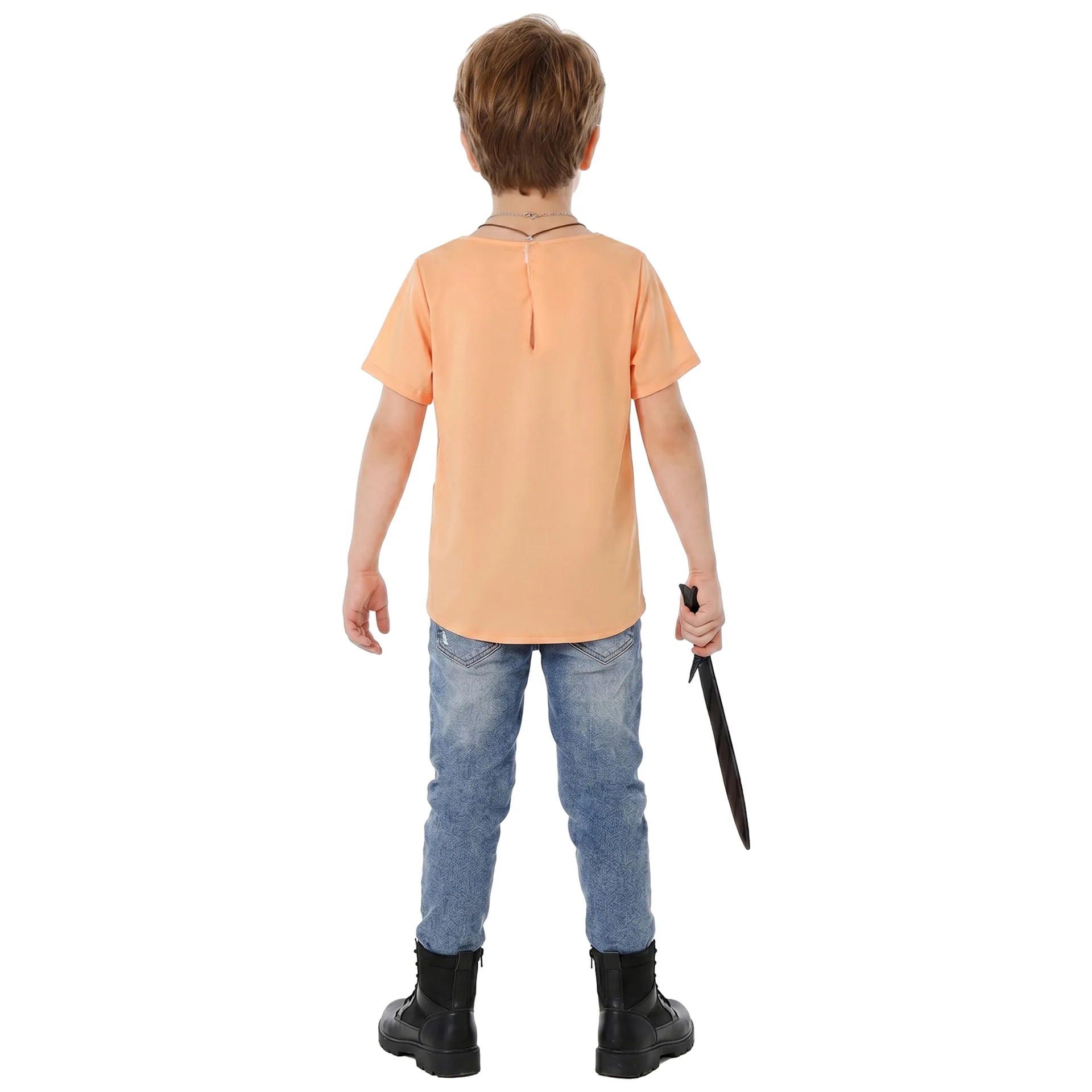 Youth T-Shirt Kids Greek Mythology Demigod Horse Graphic Short Sleeve Tee Jackson Costume Top for Boys Book Day Party Cosplay view 3