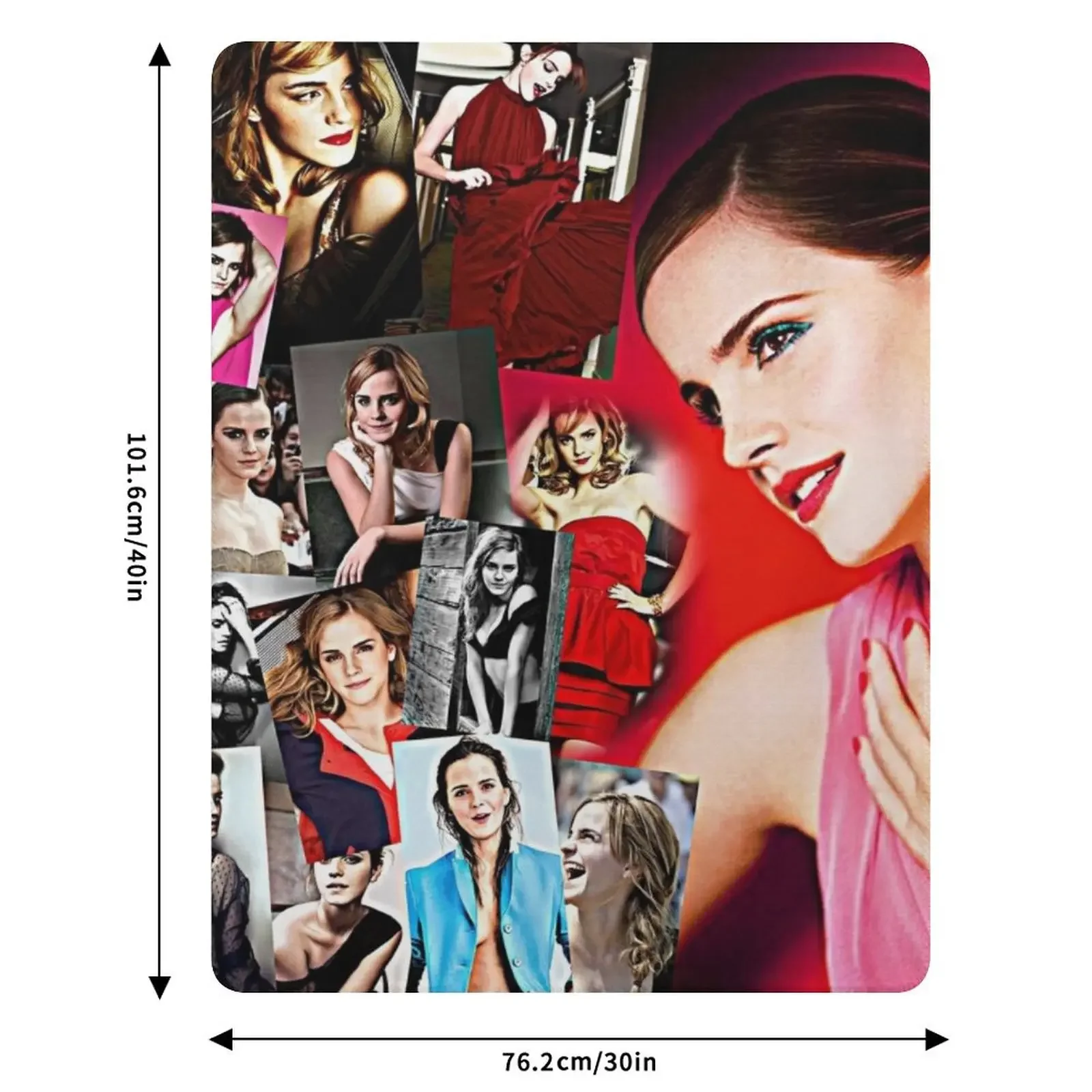 بطانية رمي إيما واتسون، بطانيات منقوشة ناعمة من القطيفة وبطانية عتيقة