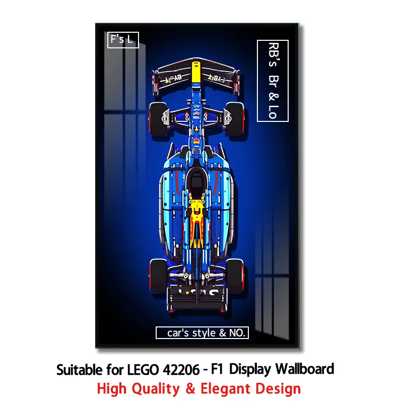 

NEW Wall Mount Display box Photo Frame Suitable for LEGO 42206 F1 building block car model Display Wallboard