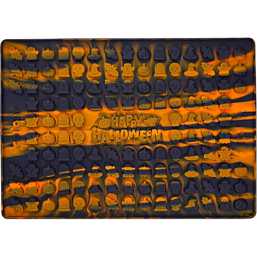 

Силиконовая форма для лакомств для собак, мини-печенье в форме Хэллоуина, форма для выпечки шоколадных конфет и конфет, коврик для выпечки, сейф для еды и B