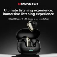 Nuevo Monster MQT52 TWS auriculares inalámbricos Bluetooth 5,4 estéreo HIFI auriculares para juegos de música parlantes auriculares con cancelación de ruido