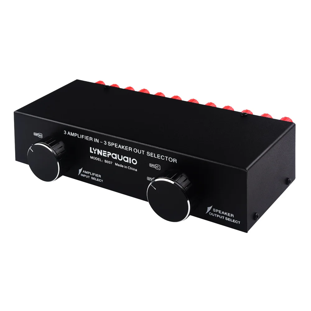3 Input 3 Output Audio Switching Distributor Comparator Passive Amplifier Speaker Selector Switcher Sound Quality Without Losses