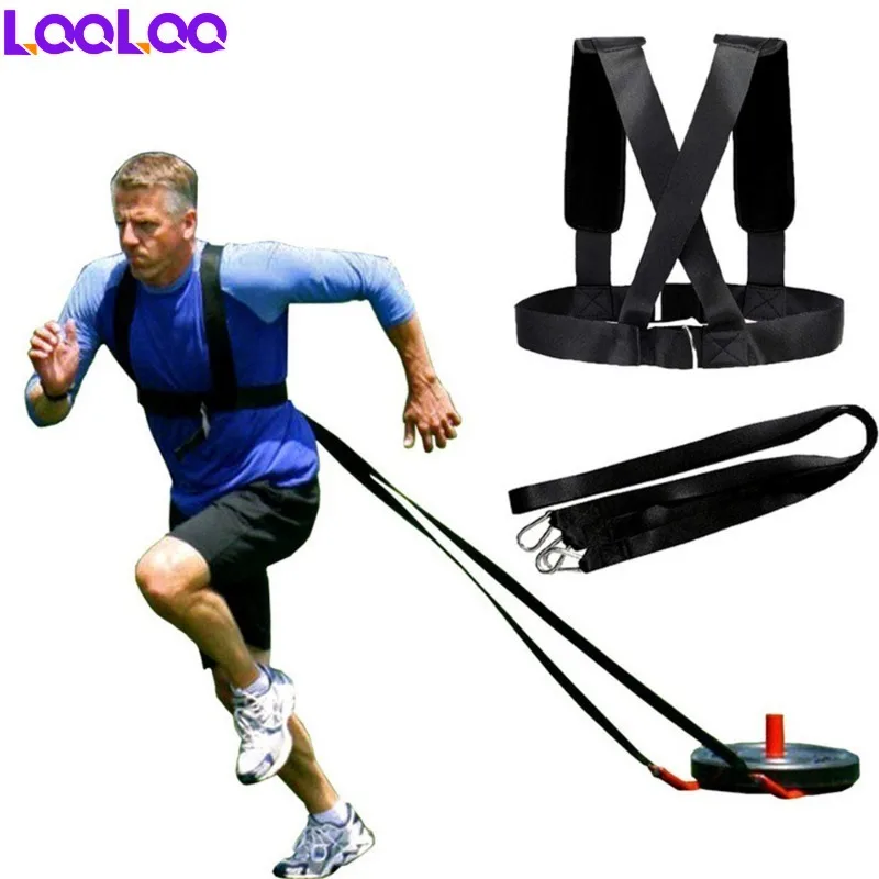 1Pcs Sled Harness Workout Resistance and Assistance Trainer Physical Training Resistance Rope Kit Improving Speed,Stamina