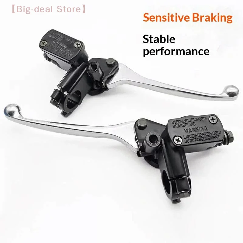 【M】Motorcycle Brake Pump Front Master Cylinder Hydraulic Brake Lever Left Right M10 Mirror Hole For 22mm Handlebar T2 T5