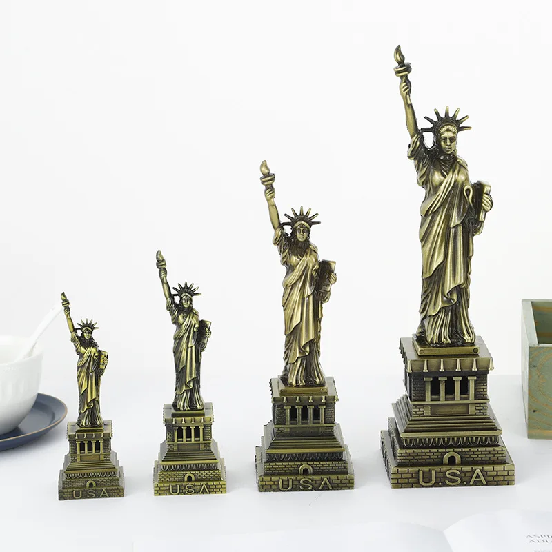 Statue of Liberty Models Home Decorations and Ornaments USA Travel Souvenirs Figurines Metal House Model New York America - Image 2
