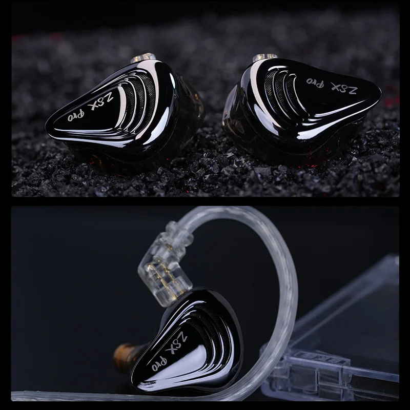 KZ ZSX Pro 5BA 1DD Hybrid Drive Unit Earphones 10mm Dynamic Drive