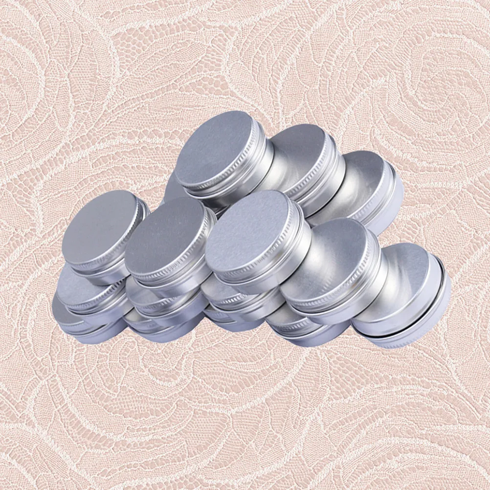 

Набор из 24 многоразовых алюминиевых баночек для минеральной косметики, акриловой пудры, кремов, мини-контейнеры для хранения, дорожный набор