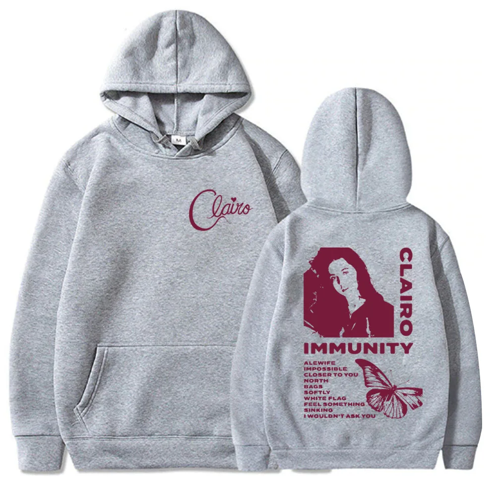 Clairo Immunity Hoodie Clairo Music Merch Fan Gift Unisex Long Sleeve Sweatshirts