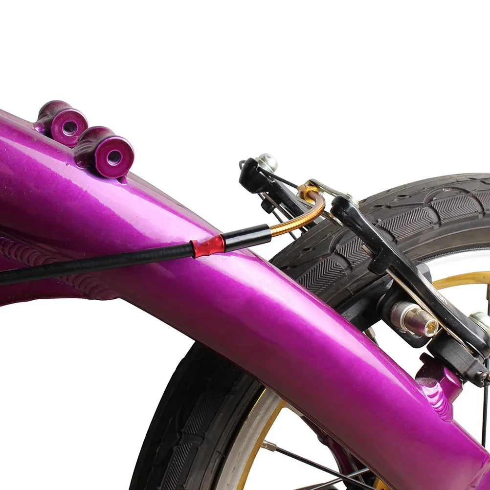 

2 Pcs Stainless Steel Brake Bend Pipe Inner V Elbow Tube Flexible Catheter Bike Oiling