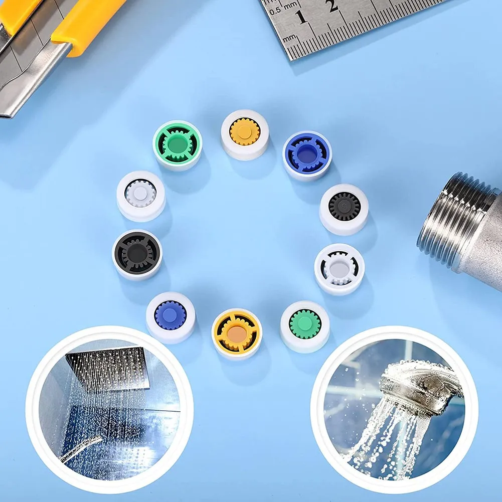 

Лидер продаж, новейший надежный ограничитель, 10 шт., водный серый, желтый, высококачественный материал, набор ограничителей, редуктор, экономия воды