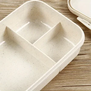 Weizenplastik -Lunchbox, Büroangestellter, geteilte Benediktbox, Jugendliche und Arbeiter in der Schule, Klassenzimmer, Kantine, 1PC 12 Hauptverkaufsordner mit Abteilungen - №12