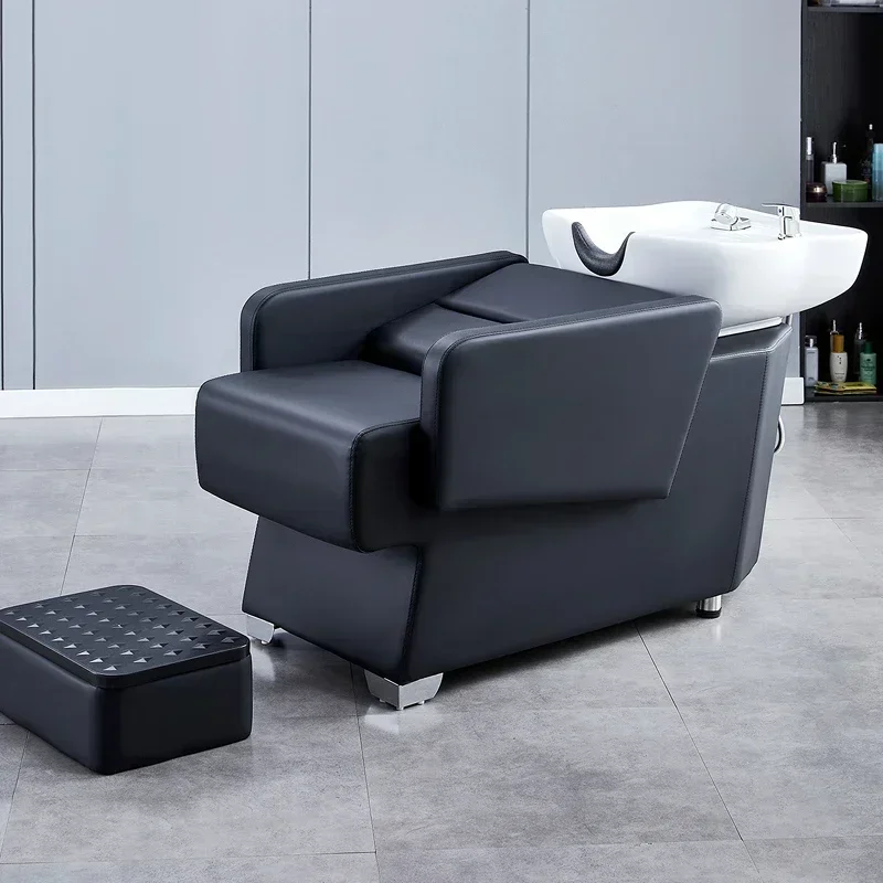 미용실 세면 의자 전문 헤어 스파 마사지 침대 스타일리스트 샴푸대 미용실용 접이식 메이크업 의자